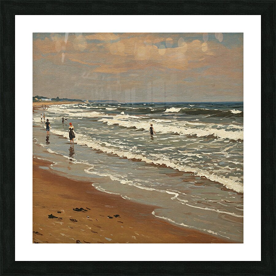 Sandy Beach Picture Frame print