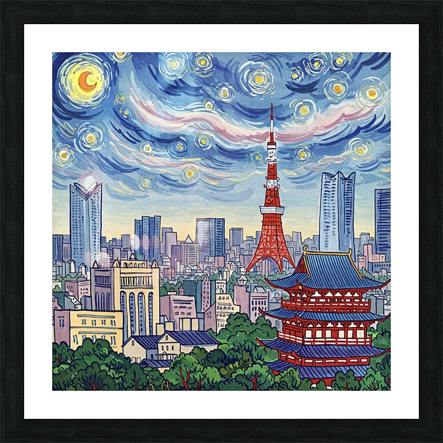 Tokyo Picture Frame print
