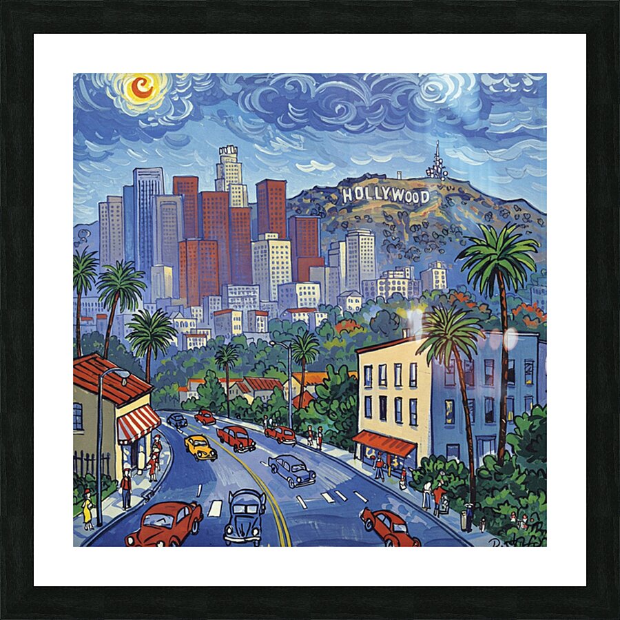Los Angeles Picture Frame print