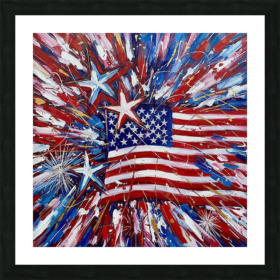 July 4th Picture Frame print