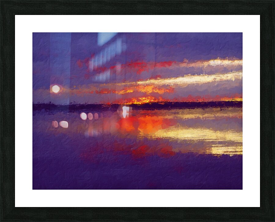 Blue Hour at the Lake Picture Frame print