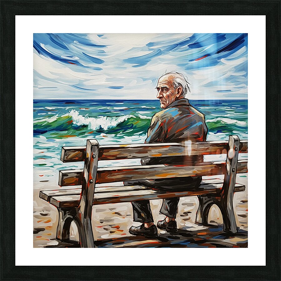 A Seafarer s Solitude Picture Frame print