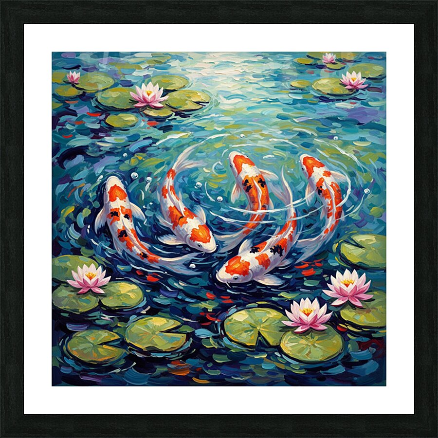 Koi Fish Picture Frame print
