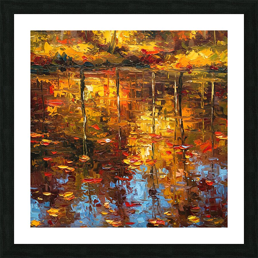 Autumn Reflection Picture Frame print