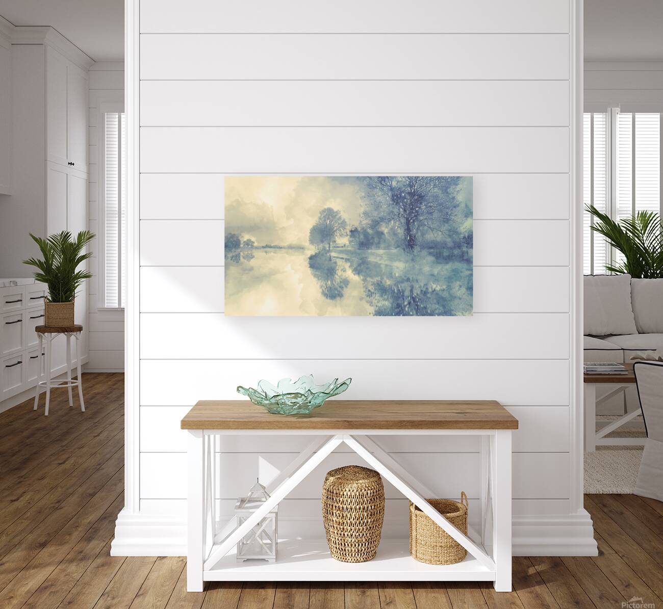 Misty Winter Landscape Reproduction