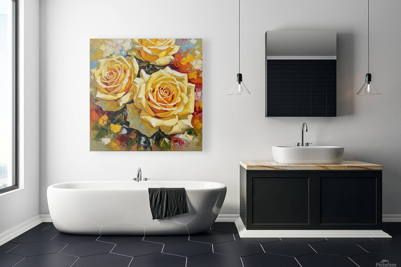 Yellow roses Reproduction