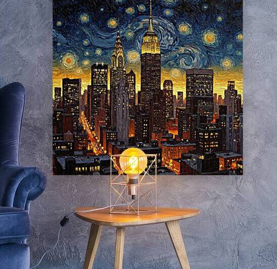 Starry Night over New York City by Alex Mir