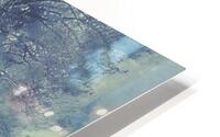 Misty Winter Landscape HD Metal print
