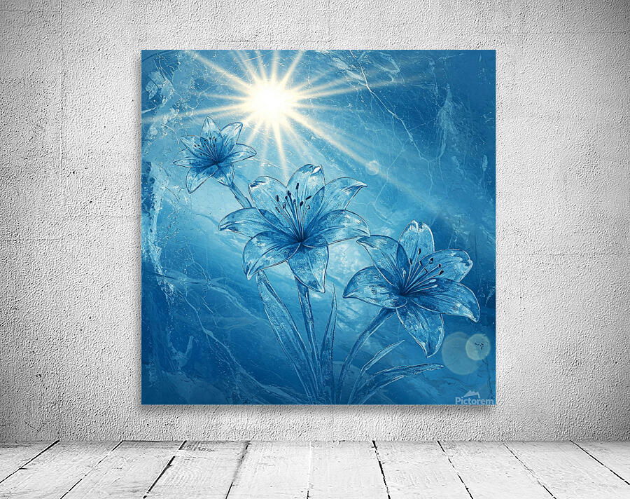 Ice Lilies Wall Preview