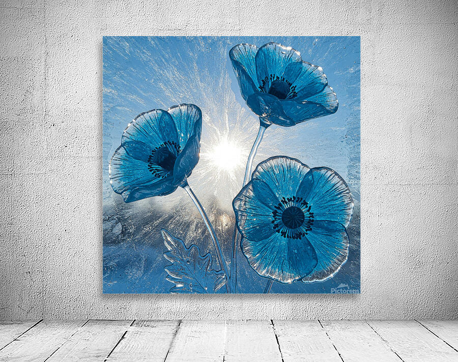 Ice Poppies Wall Preview