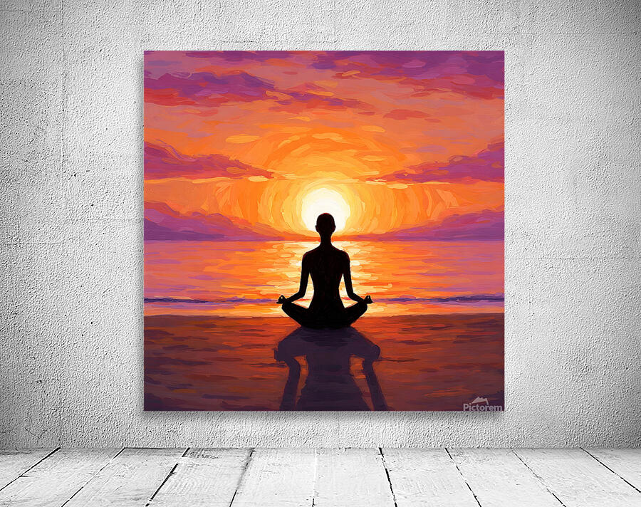 Sunset Meditation Wall Preview