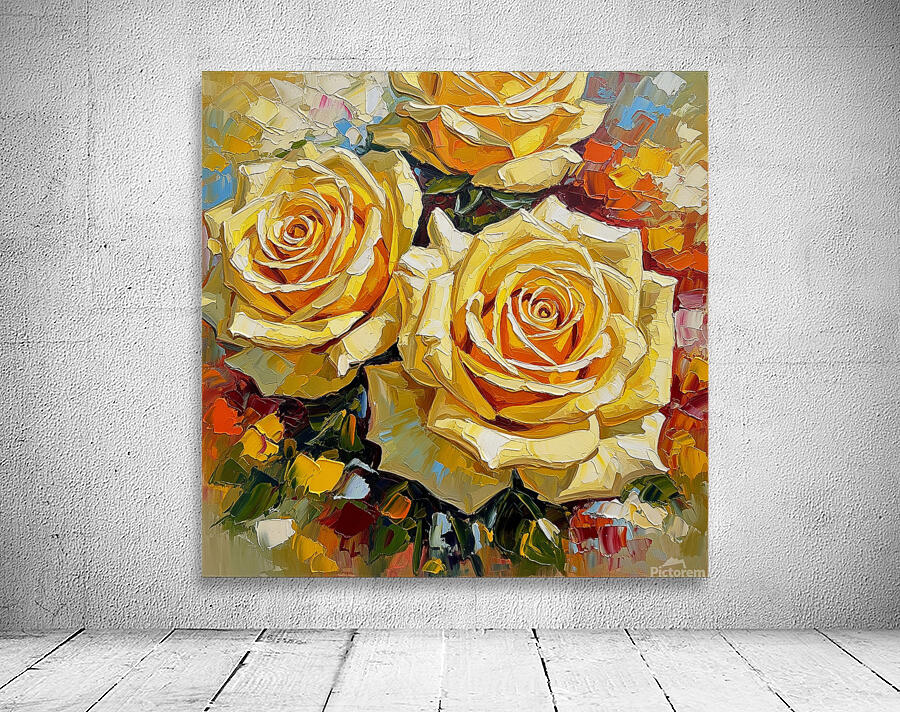 Yellow roses Wall Preview