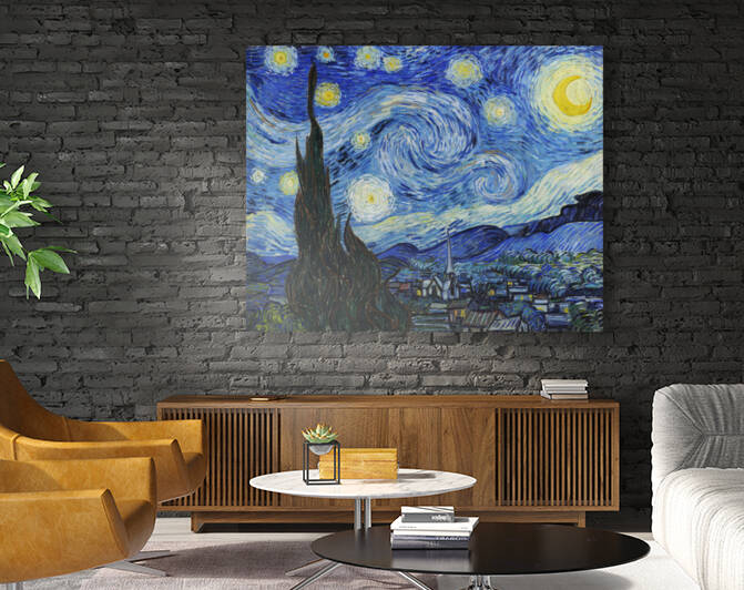 The Starry Night  1889  by Vincent Van Gogh. Original from Wikimedia Commons. Digitally enhanced by rawpixel. by RJ Designs