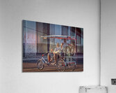 Bicycle Taxi at Golden Hour Impression acrylique