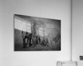 Elephants at the Waterhole Acrylic Print