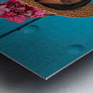 Lady in White With Cigar Impression metal