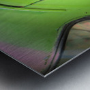 Woman in Green Car Window Impression metal