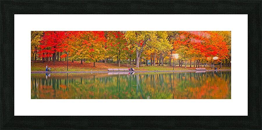 Autumn Park by the Water Impression et Cadre photo