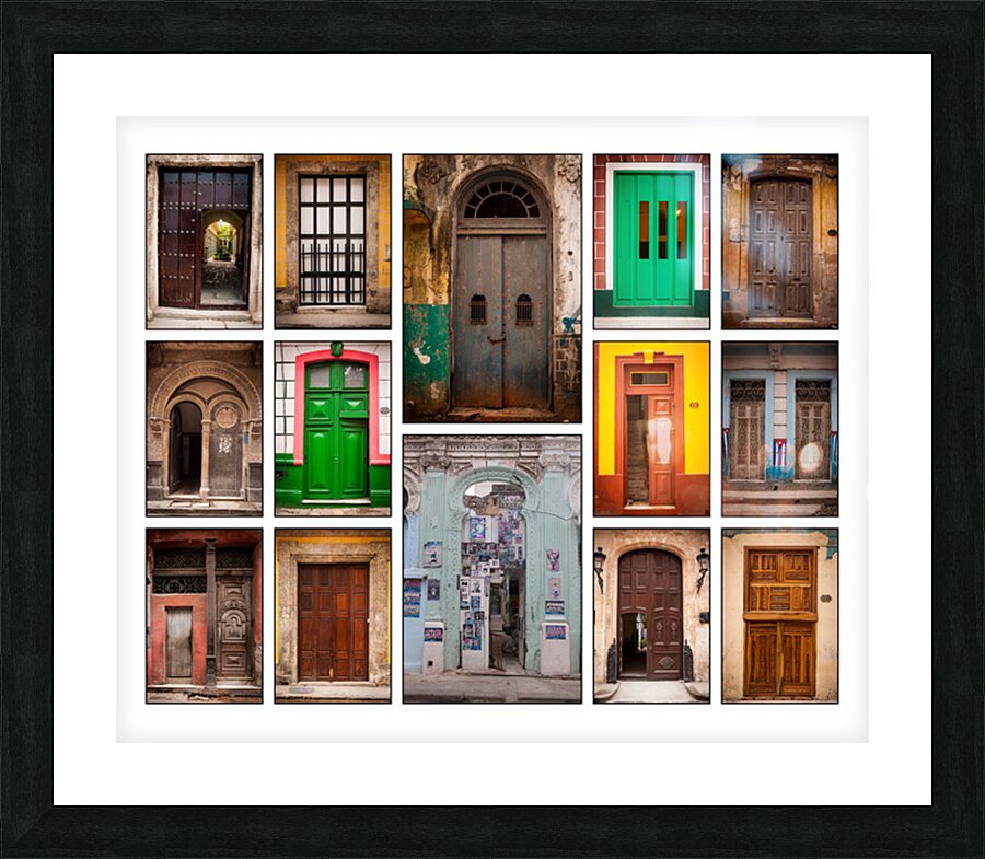 Doors of the World Picture Frame print