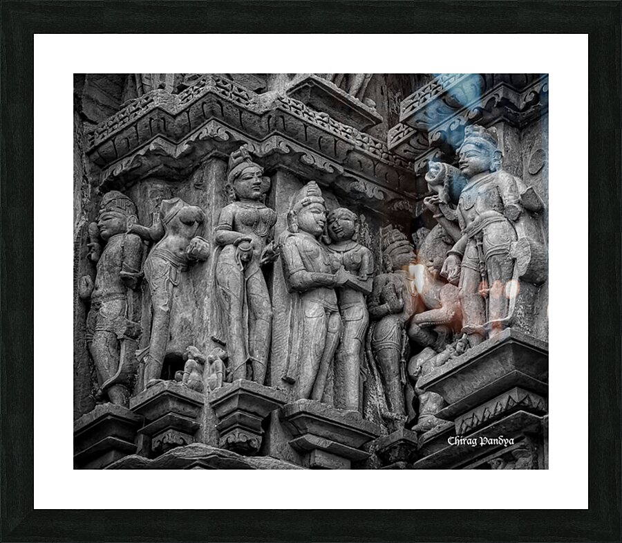 Carved Heritage I Picture Frame print