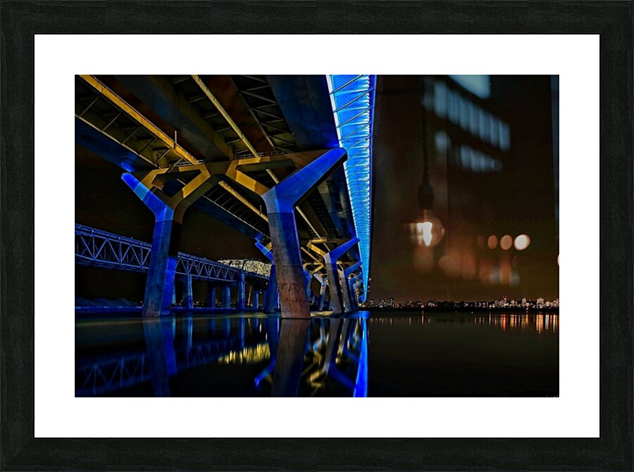 Champlain Lights Impression et Cadre photo