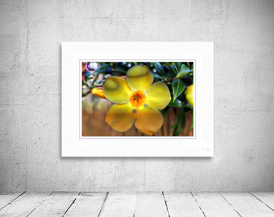 Yellow Flower Glow Wall Preview