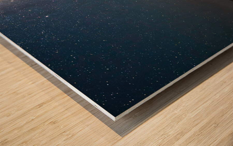 Under the Milky Way Wood print