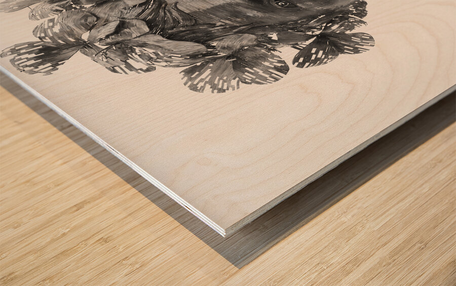 Fragmented Muse Impression sur bois