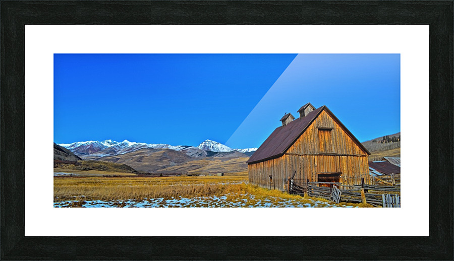 Barn View Picture Frame print
