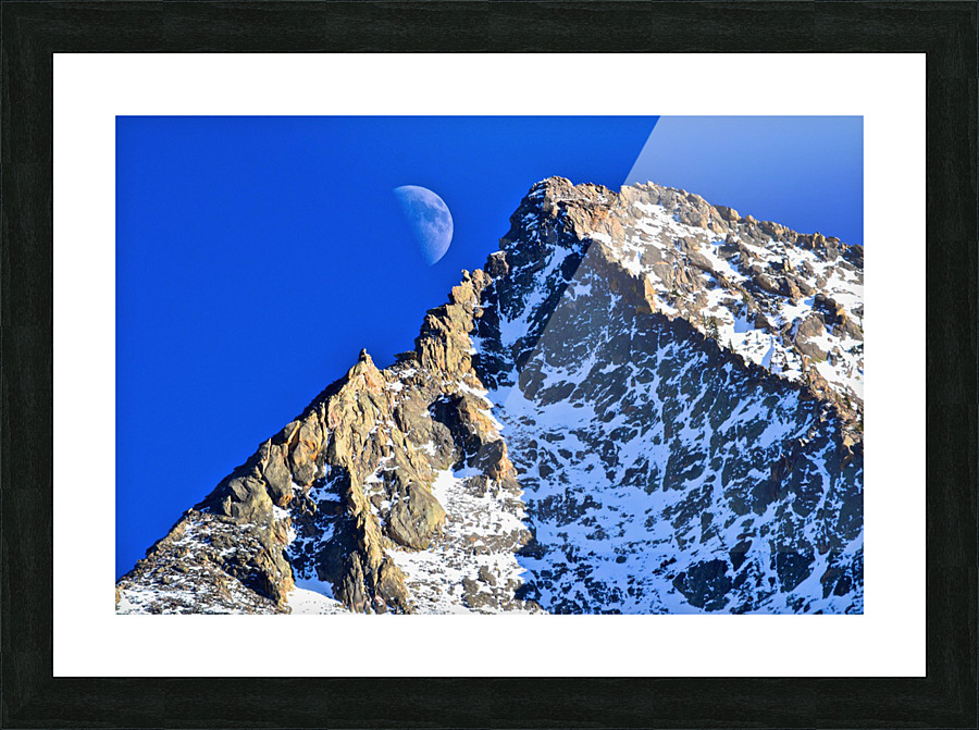 Peak Half Moon Picture Frame print