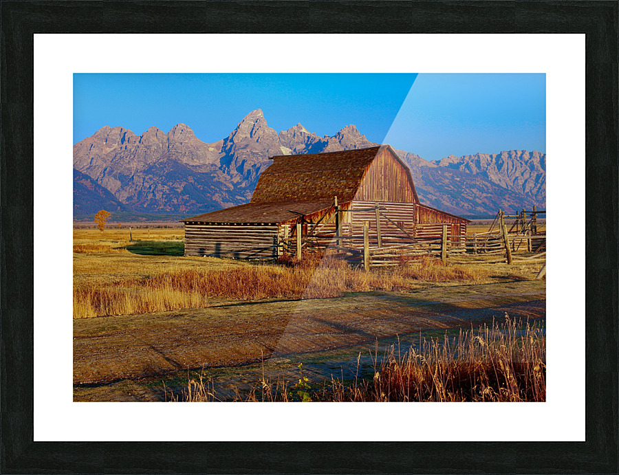 Morman Row At Sunset Picture Frame print