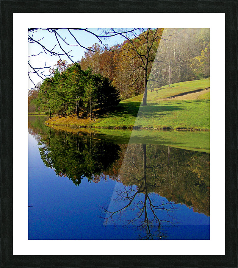 Mirror Pond Picture Frame print