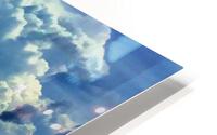 Lingering Clouds Over The Pitons HD Metal print