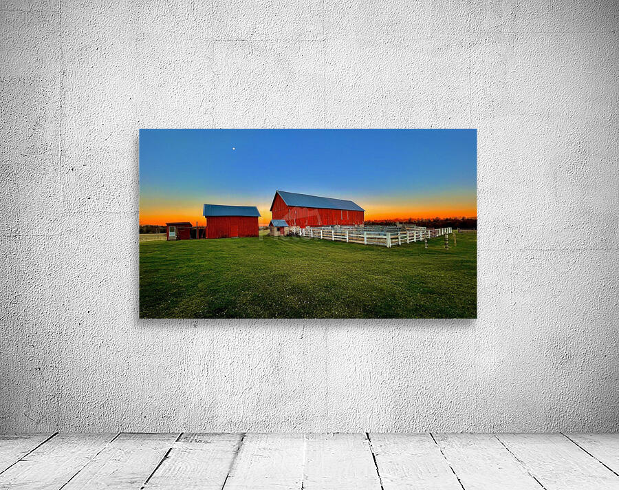 Sunset On The Farm Wall Preview
