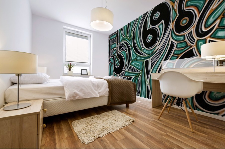 Synergy Triptych Right panel Mural print