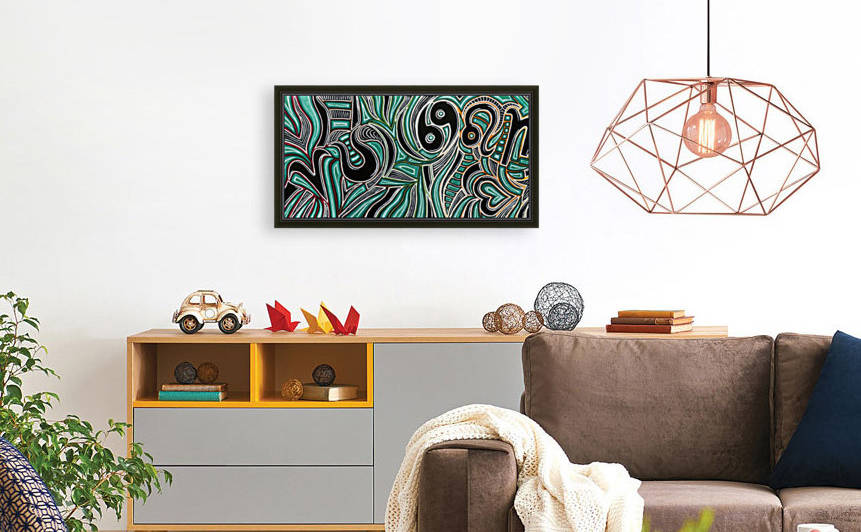 Synergy Triptych Right panel by Janis Cornish