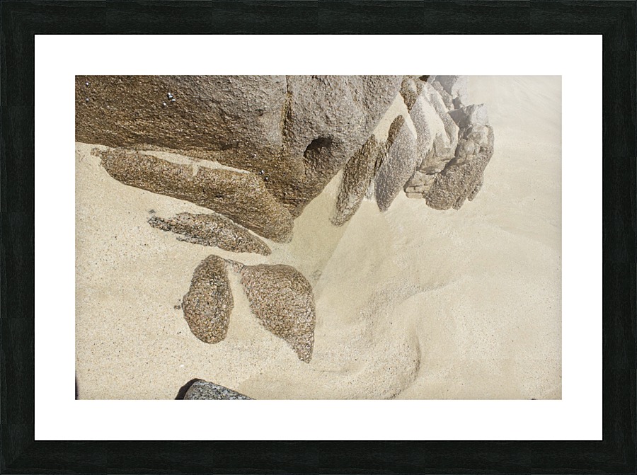 Sand and Rock Picture Frame print