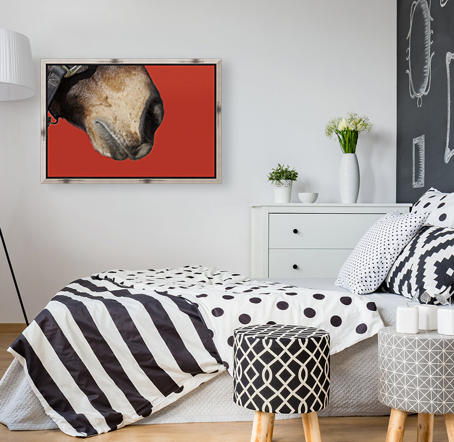 Horse with Red Reproduction