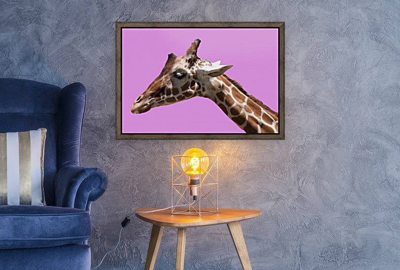 PinkGiraffe by Wallshazam