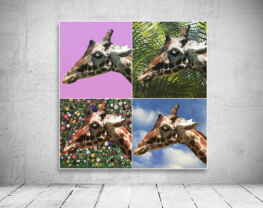 4 Giraffes  Wall Preview