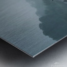 Whispers of the Past: An Ancient Town in the Rain Metal print