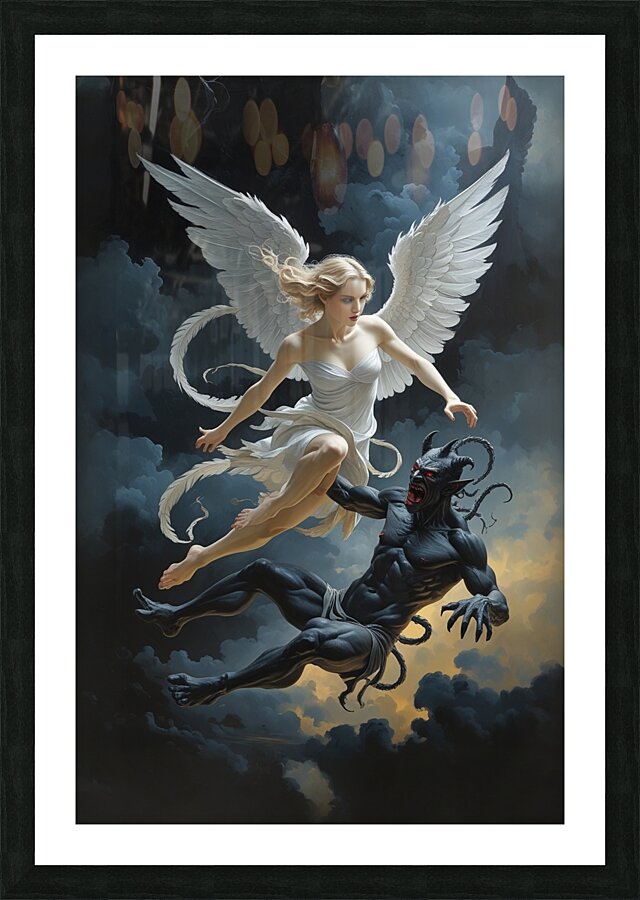 Triumph of Light Over Darkness Picture Frame print