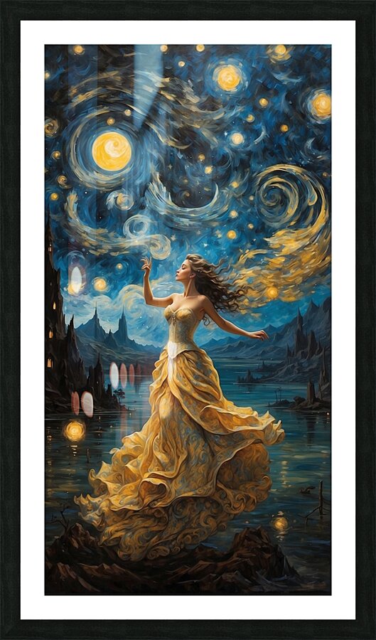 Celestial Reverie: A Cosmic Dance of Dreams Picture Frame print