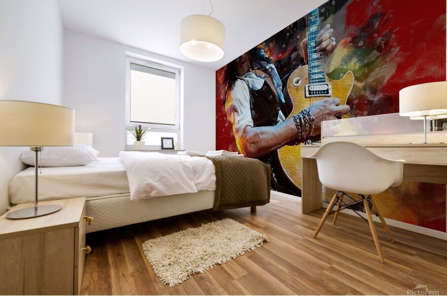 Slash Guitar Mural print