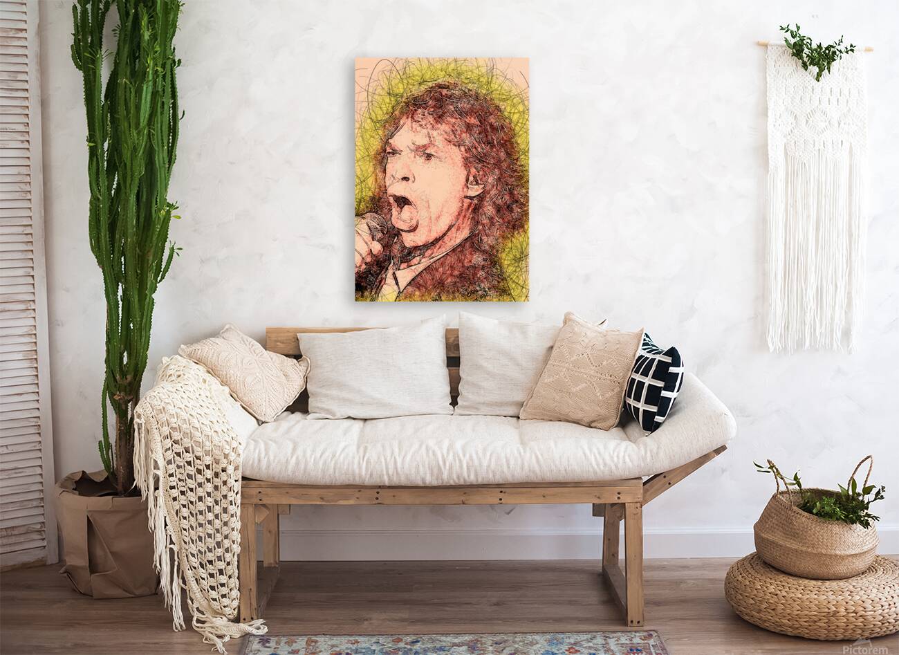 mick Jagger  use illustrations Reproduction