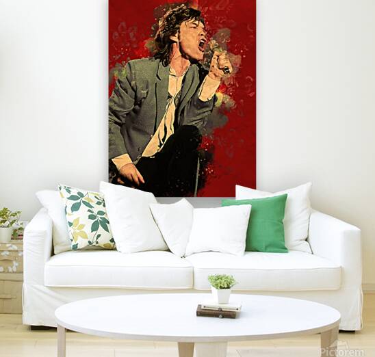mick Jagger  on stage Reproduction