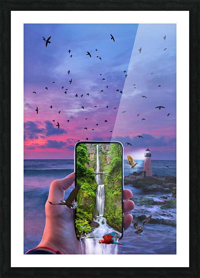 Escaping to reality Picture Frame print