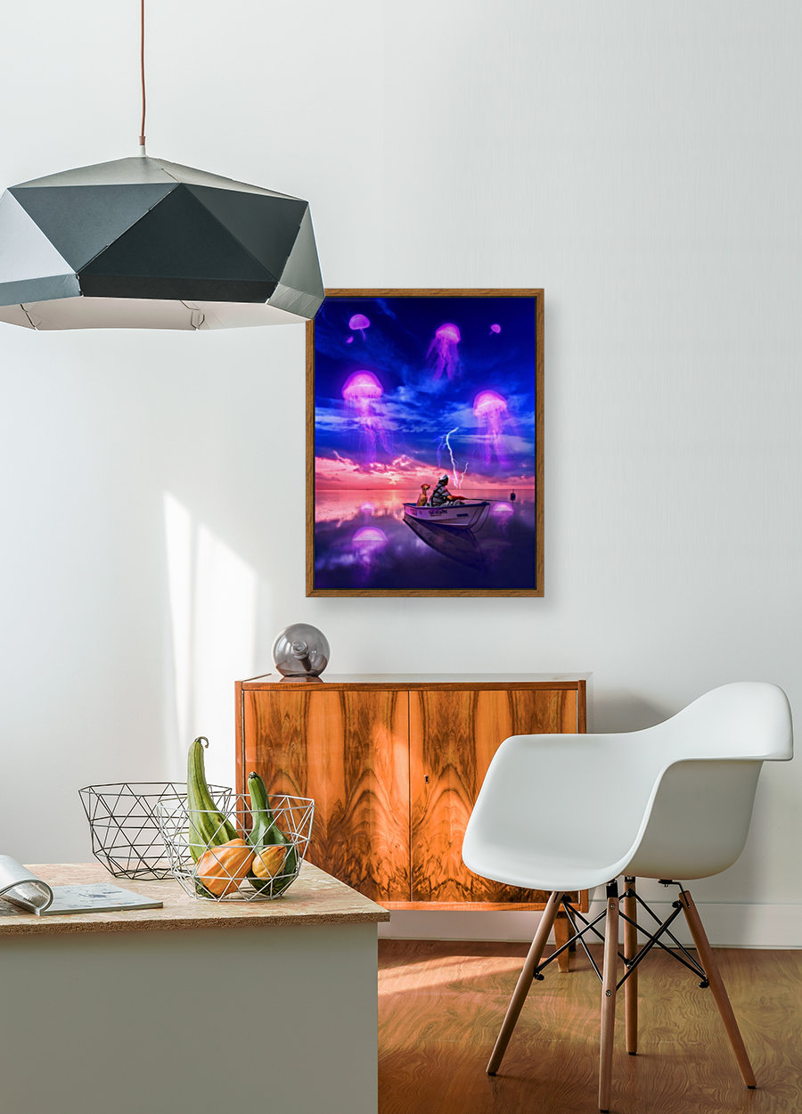 Jellyfish Sunset Reproduction