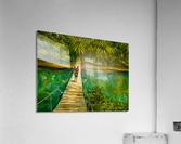 Crossing the Swing Bridge Acrylic Print