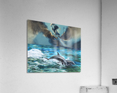 Dolphins in a Storm Vortex Acrylic Print